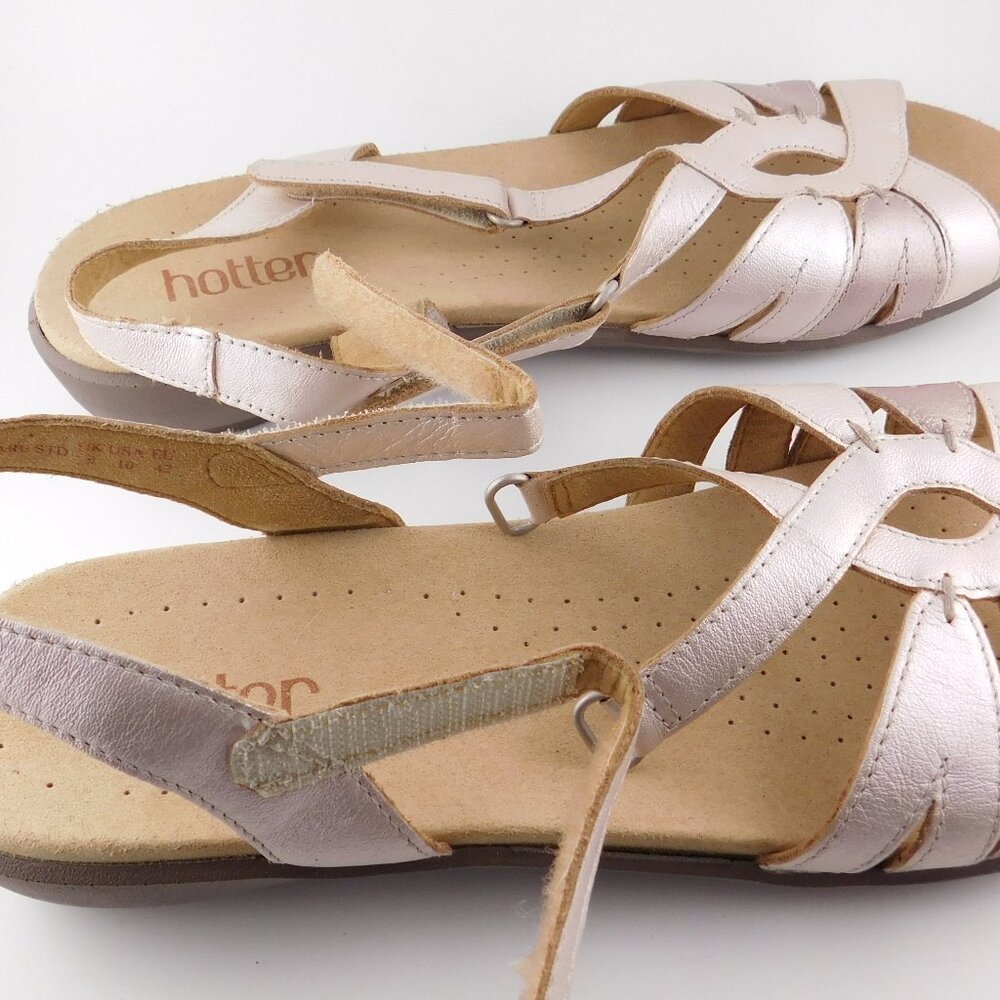 Hotter  Rio Comfort Concept Sandals Metallic  Flat Sandals  US 10 - Picture 4 of 8